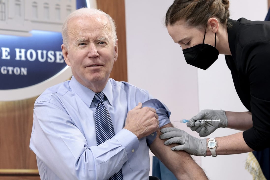 President Joe Biden received a fourth dose of the Pfizer/BioNTech Covid-19 vaccine in March. Photo: Getty Images