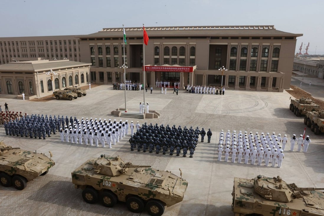 China’s first overseas military base opened in 2017 in Djibouti, at the entrance to the Red Sea. Photo: AFP