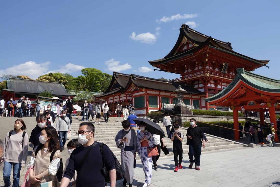Japan is continuing to ease Covid-19 border controls and starts accepting foreign tourists in stages from mid-June. Photo: Bloomberg