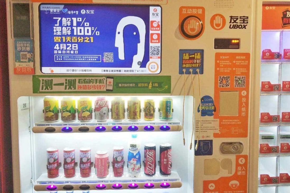 Beijing Ubox Online Technology Corp, a smart vending machine operator backed by Ant Group, filed a draft prospectus for an initial public offering in Hong Kong. Photo: Handout