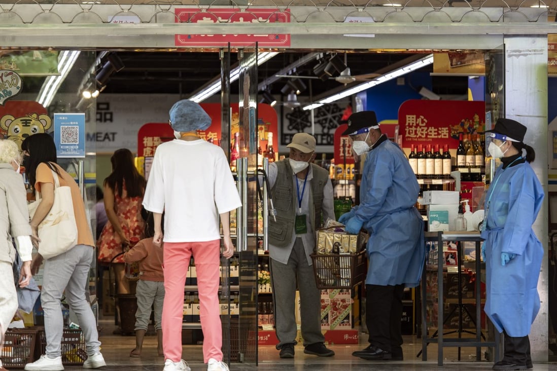 China’s retail sales fell by 11.1 per cent in April from a year earlier due to cross-country restrictions that have also continued to hit consumption, with the reading the lowest since the 15.8 per cent drop seen in March 2020. Photo: Bloomberg