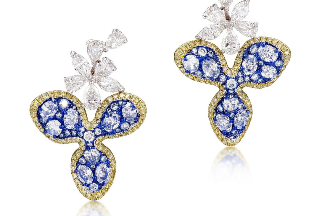 Nalas Shining Stars earrings inspired by painter Vincent Van Gogh’s artwork. Photo: Sotheby’s