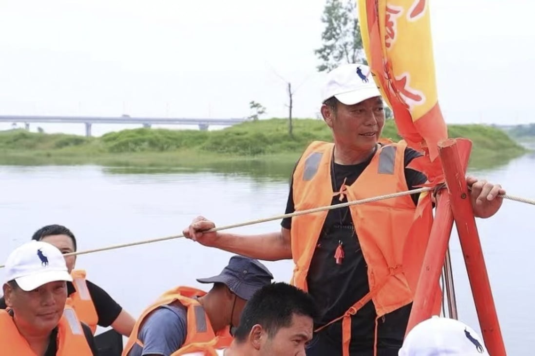 Yang Qiujun is the captain of a dragon boat team that includes three of his sons. Photo: Yang Qiujun