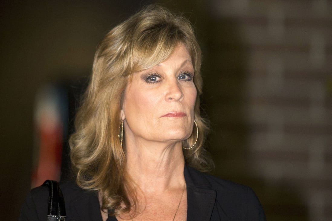 Judy Huth appears at a news conference outside the Los Angeles Police Department’s Wilshire Division station in December 2014. Photo: AP