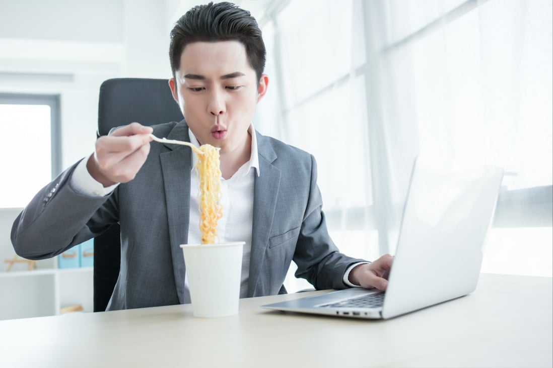 Eating in the office, whether it’s healthy snacks, junk food munchies, travel souvenirs or free lunches, says a lot about us. Photo: Shutterstock