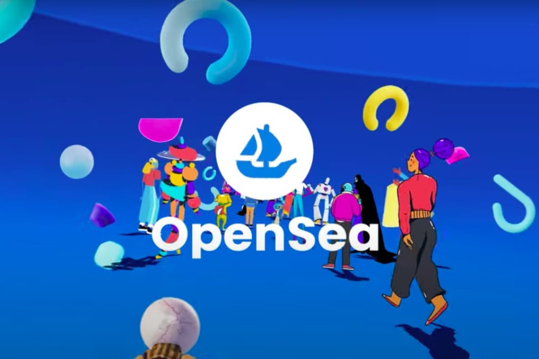 A banner image for OpenSea, the world’s largest NFT marketplace. Photo: Handout