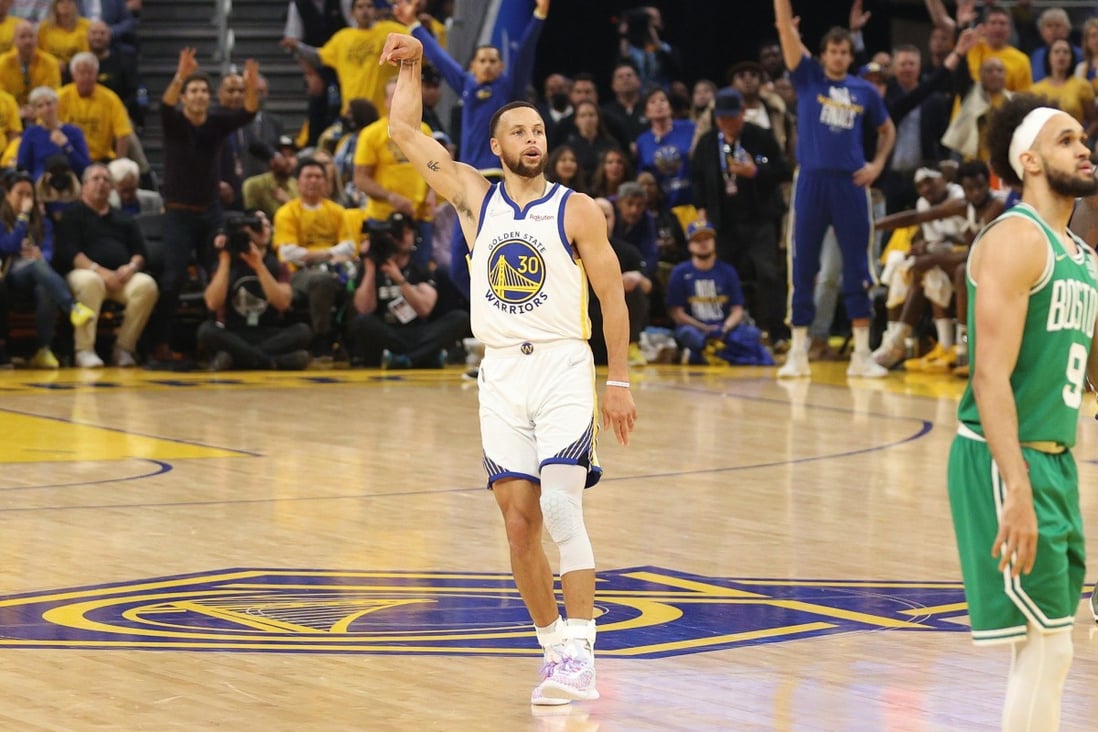 Stephen Curry opened game one of the 2022 NBA finals with a record six 3-pointers. Photo: AFP