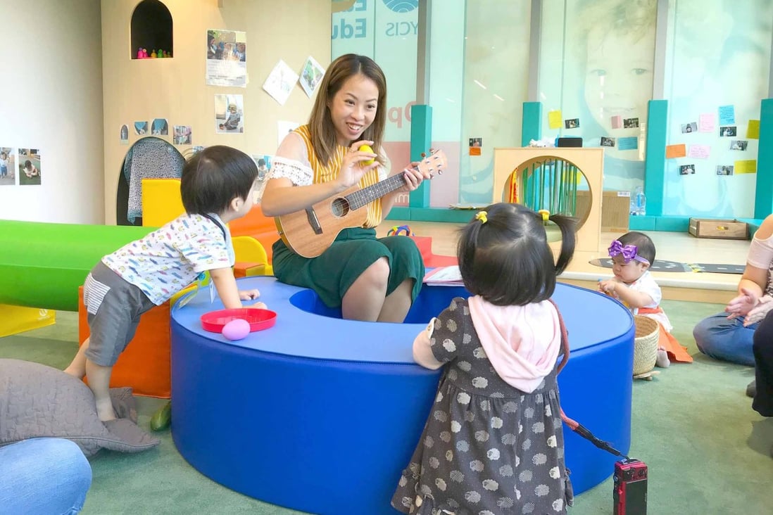 Teachers use music and singing to engage children and support their auditory skills and language development from a young age. Photos: YCIS