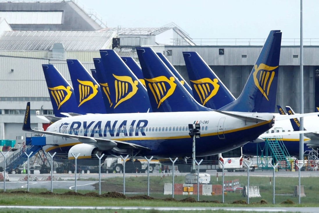 Ryanair planes at Dublin Airport. File photo: Reuters