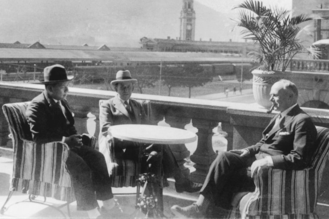 A group of expats relax at The Peninsula Hotel in Hong Kong in the 1930s. Photo: SCMP