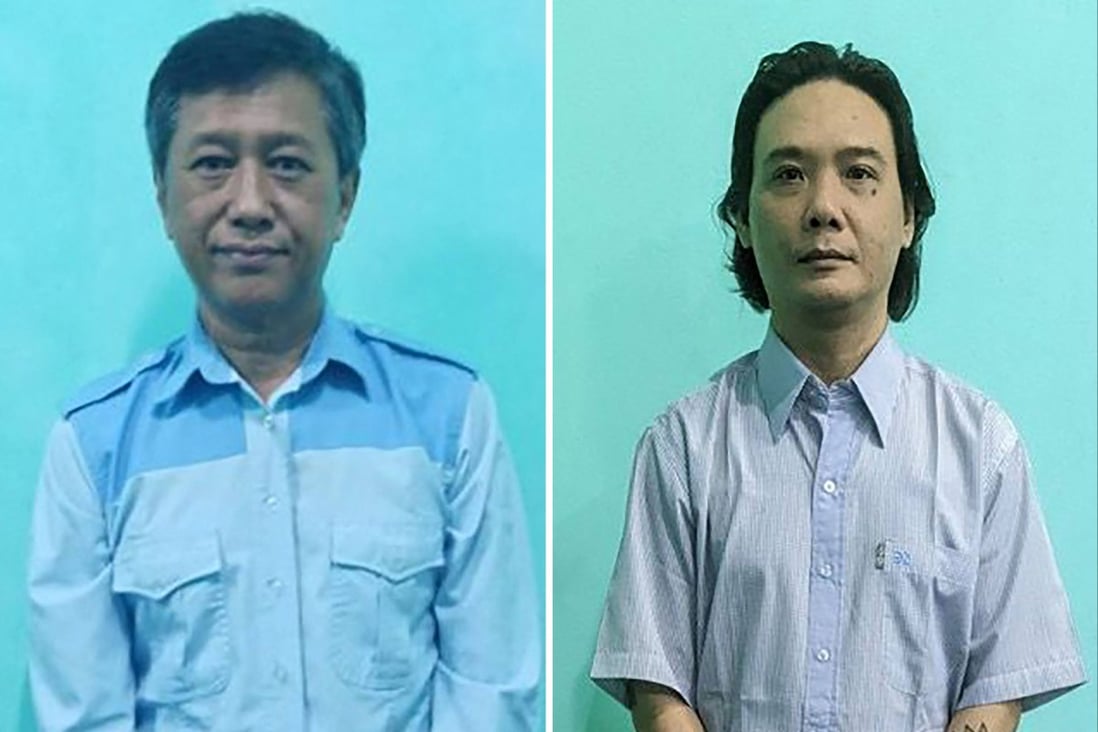 Myanmar’s junta say they will execute four people, including democracy activist Kyaw Min Yu and former lawmaker Phyo Zeya Thaw. Photo: Myanmar’s Military Information Team / AFP