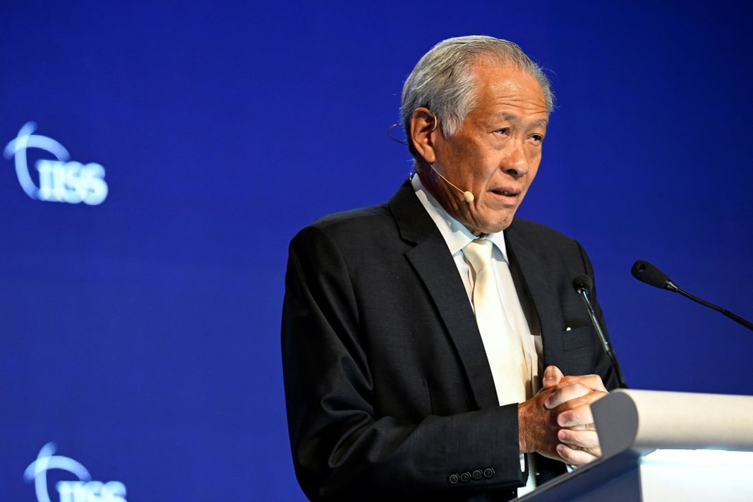 Singapore’s Defence Minister Ng Eng Hen said the very fact that the US and China defence ministers held face-to-face talks gave the region ‘some comfort’. Photo: Reuters