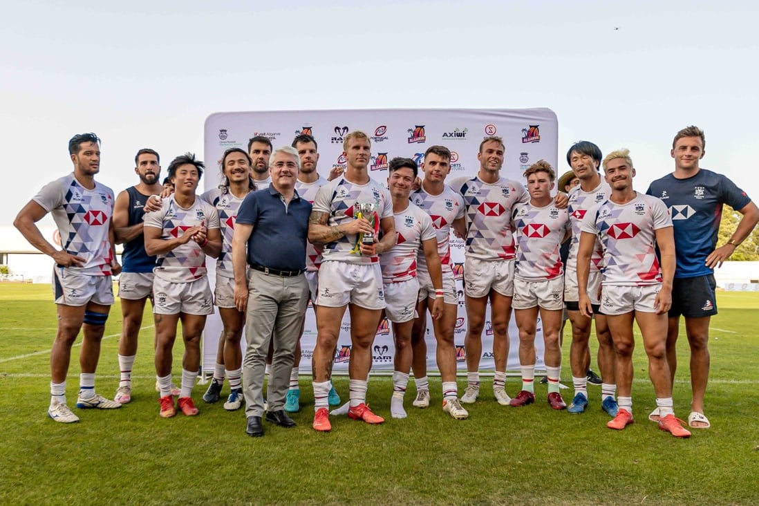 Hong Kong men’s 7s team at the Algarve 7s in Portugal. Photo: Handout