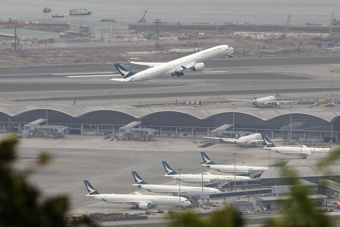Cathay Pacific Airways reported a HK$7.6 billion loss in the first half of 2021, but expects that to go down for the same period in 2022. Photo: Yik Yeung-man