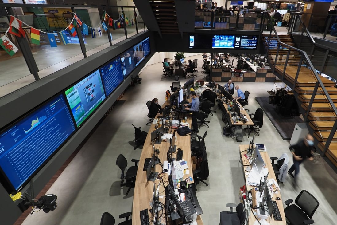 The South China Morning Post newsroom in Hong Kong’s Times Square.  Photo: Martin Chan