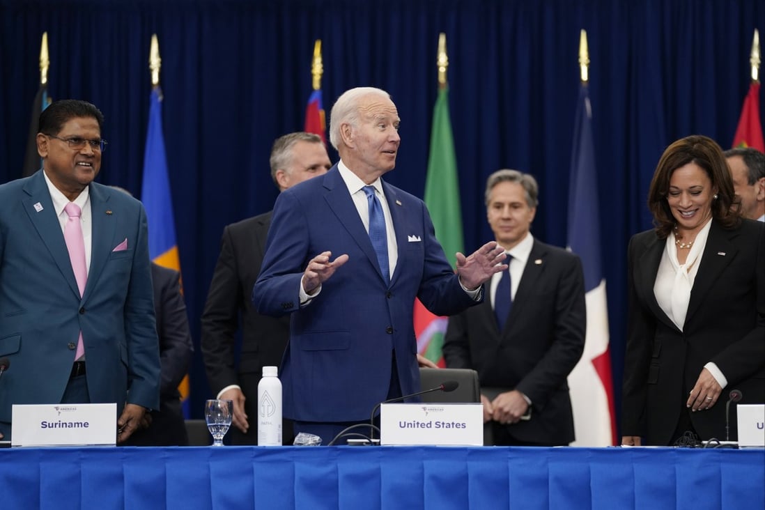 President Joe Biden at the Summit of the Americas. Photo: AP