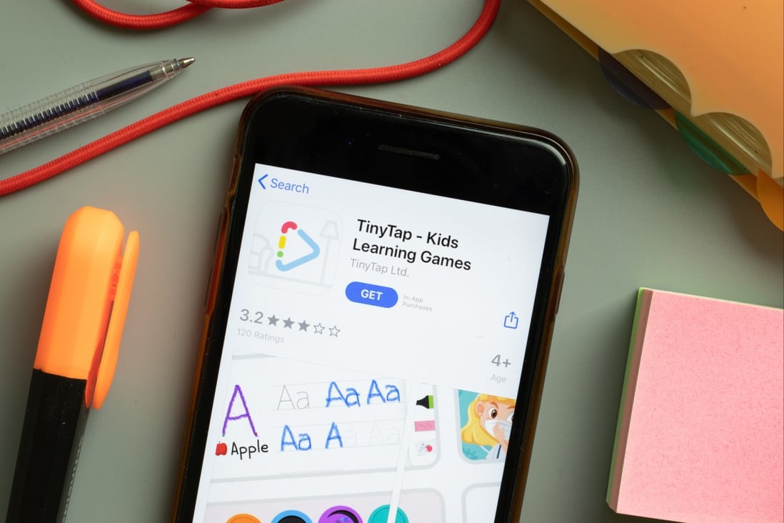 The TinyTap app seen on Apple’s App Store on September 29, 2020. Hong Kong-based Animoca Brands has bought an 84 per cent stake in the educational start-up for $39 million.