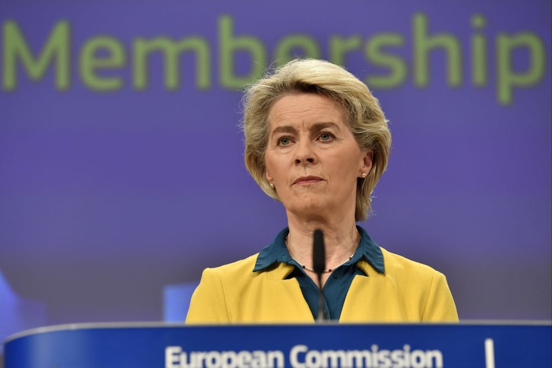 European Commission President Ursula von der Leyen backed Ukraine’s request to join the European Union. Photo: AFP