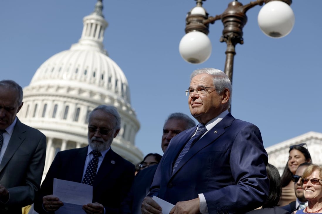 US Senator Bob Menendez, a Democrat from New Jersey, is one of the two authors of the Taiwan Policy Act of 2022. Photo: Getty Images/AFP
