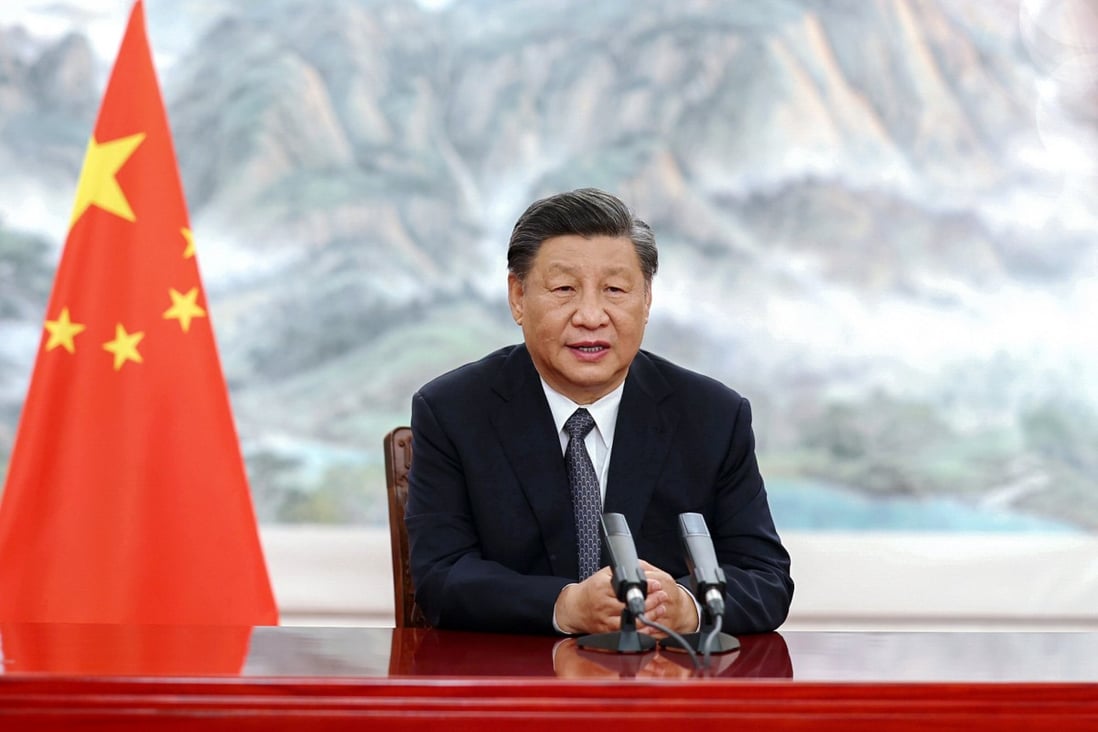 Chinese President Xi Jinping delivered his virtual keynote speech at the opening ceremony of the BRICS Business Forum on June 22, 2022. Photo: Xinhua