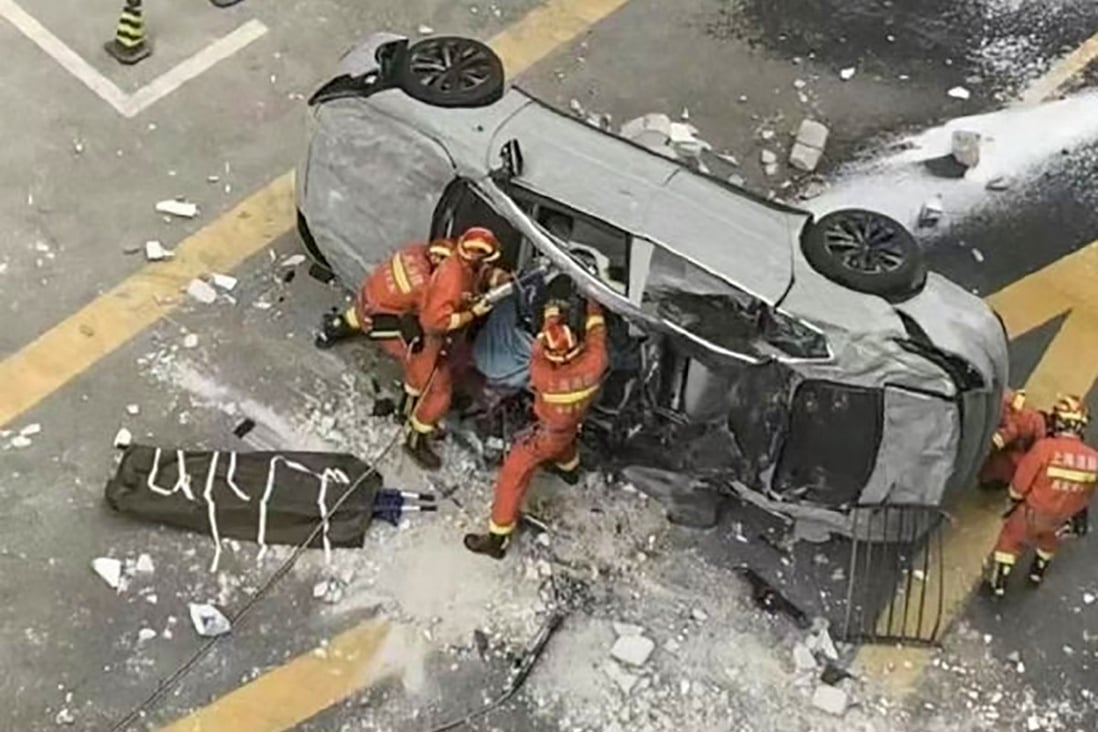 Nio says no flaws involving the test vehicle had been found during initial investigations. Photo: Weibo