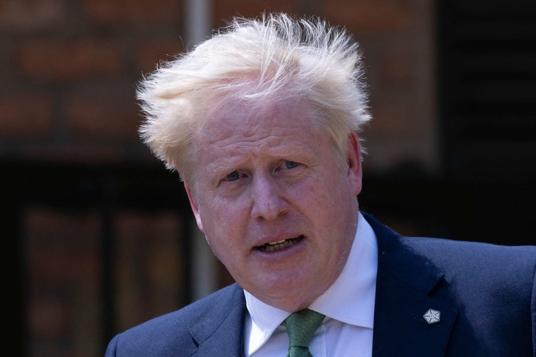 Britain’s Prime Minister Boris Johnson rejected the suggestion that he could resign if the Conservatives lost both by-elections. Photo: AFP