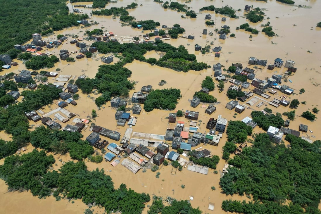 Large parts of southern China, including Guangxi region, are currently under water. Photo: AFP