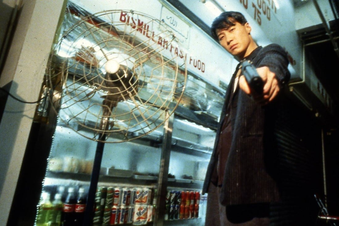 Leon Lai in a still from Wong Kar-wai’s Fallen Angels, the 1995 film that was almost part of Chungking Express.