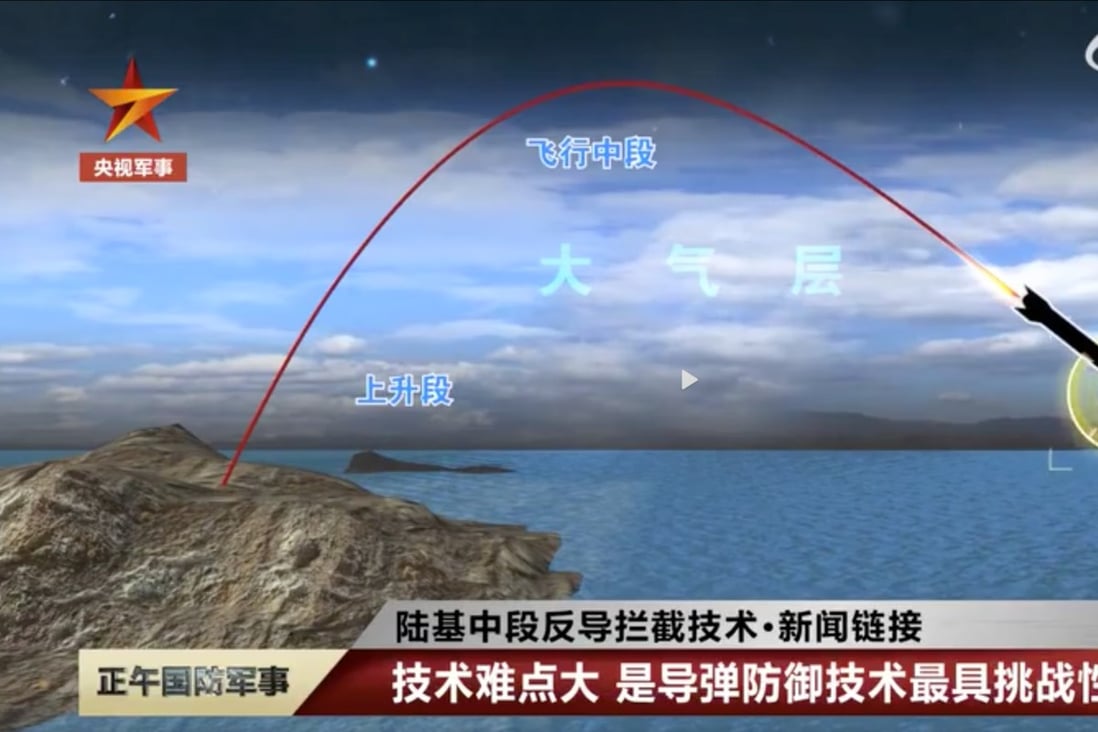 China is testing land-based mid-course anti-ballistic missile technology. Photo: Weibo