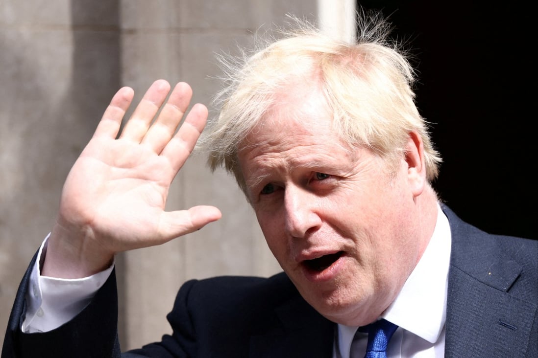 British Prime Minister Boris Johnson has rejected calls to quit as support around him collapses. Photo: Reuters