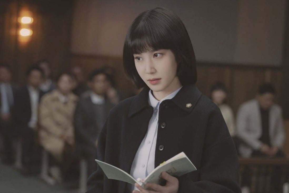 Park Eun-bin as Woo Young-woo in a still from Extraordinary Attorney Woo, a Netflix K-drama series that follows the cases and experiences of Korea’s fictional first autistic attorney-at-law.