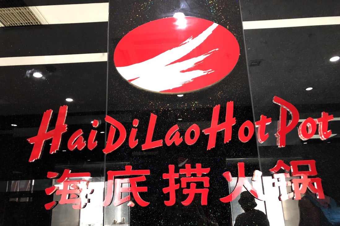 Entrance to a Haidilao hotpot restaurant in Beijing. Photo: Simon Song