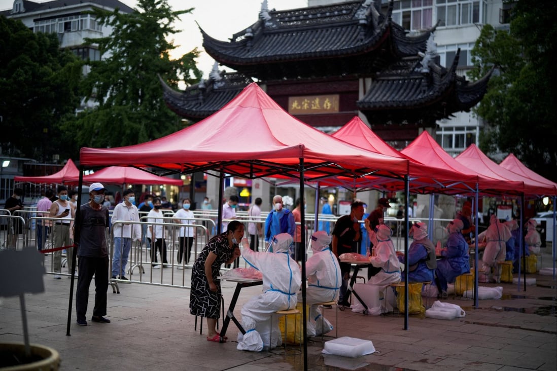 Shanghai has widened testing to 13 of the city’s 16 districts that are home to around 22 million people. Photo: Reuters