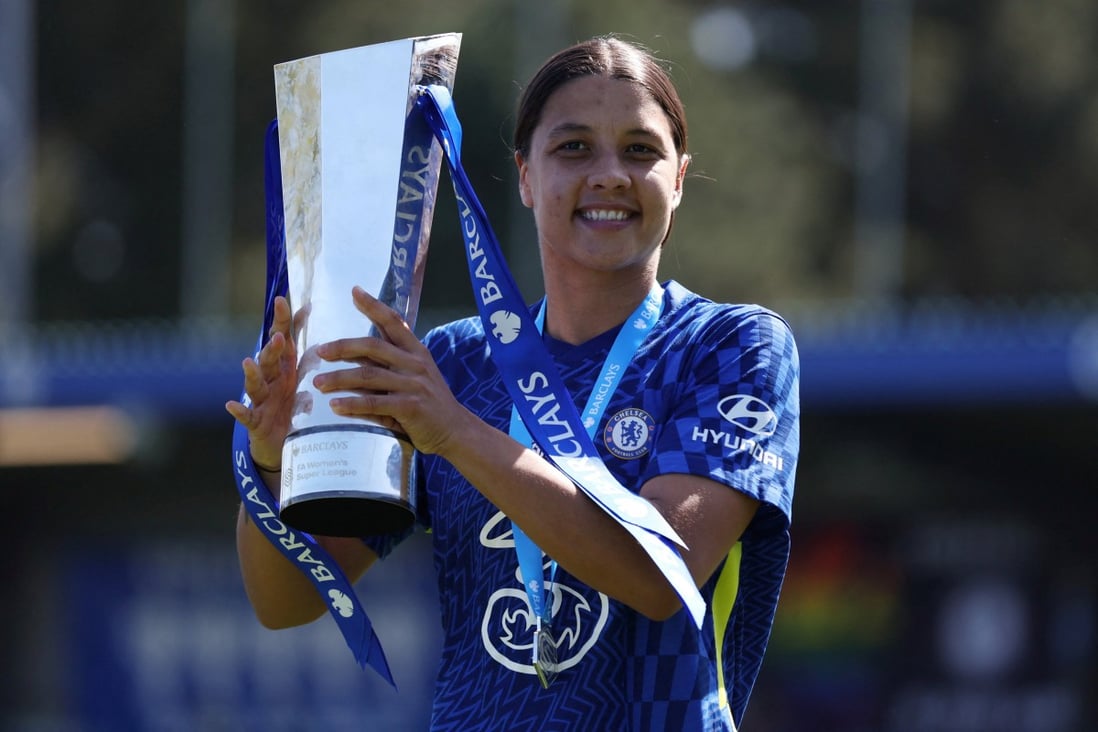 Chelsea star Sam Kerr will grace the FIFA 23 global cover. Photo: Reuters