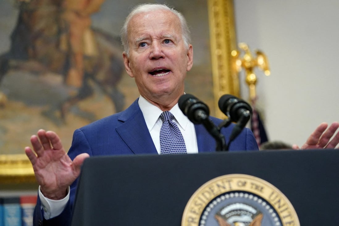 The Consumer Technology Association report comes at a time that the Biden administration is continuing to mull over removing certain duties on Chinese good to ease the burden of 40-year-high inflation in the US. Photo: Reuters