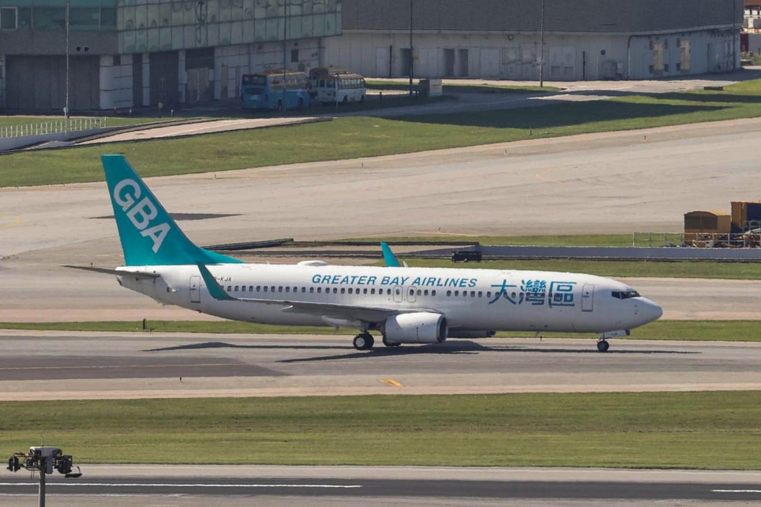 Greater Bay Airlines’ first commercial flight takes off on Saturday. Photo: K. Y. Cheng