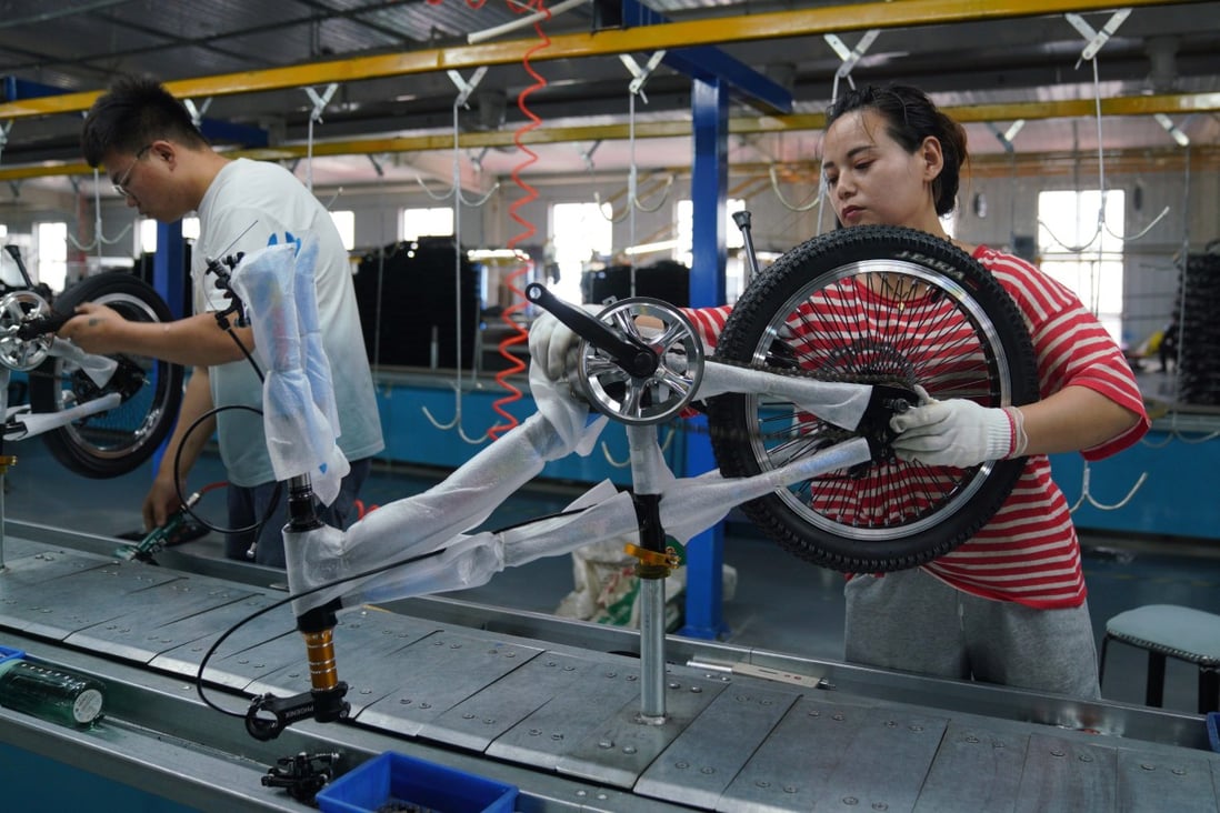 According to the China Bicycling Association, production in China in 2021 rose by 1.5 per cent, year on year, to 76.4 million units. Photo: Xinhua