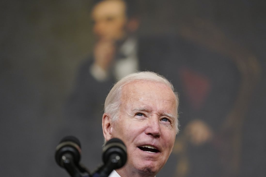 US President Joe Biden: ‘Doesn’t sound like recession to me’. Photo: AP