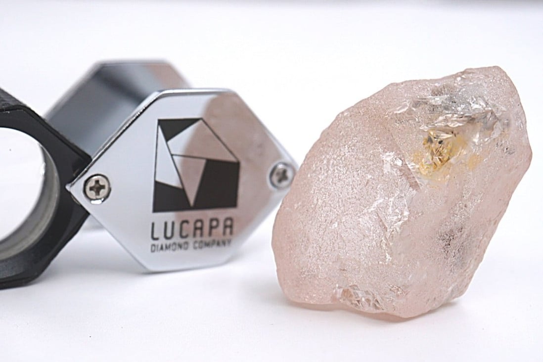 The Lucapa Diamond Company just announced the discovery of what they’re calling the Lulo Rose diamond. Photo: EPA-EFE/Lucapa Diamond