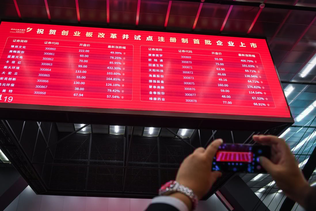 China’s CSI 300 Index has clawed its way up from a two-year low in April. Photo: Xinhua