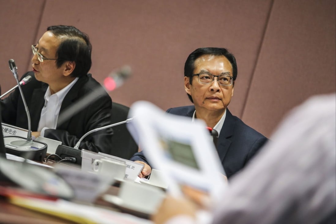 Wai Chi-sing, managing director of the Urban Renewal Authority (right). Photo: Edward Wong