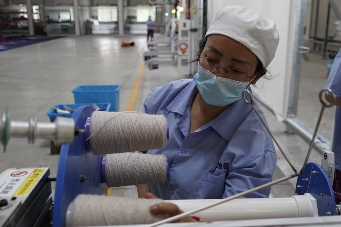 China’s Caixin/Markit manufacturing purchasing managers’ index (PMI) eased to 50.4 in July from 51.7 in June, data released on Monday showed. Photo: Xinhua