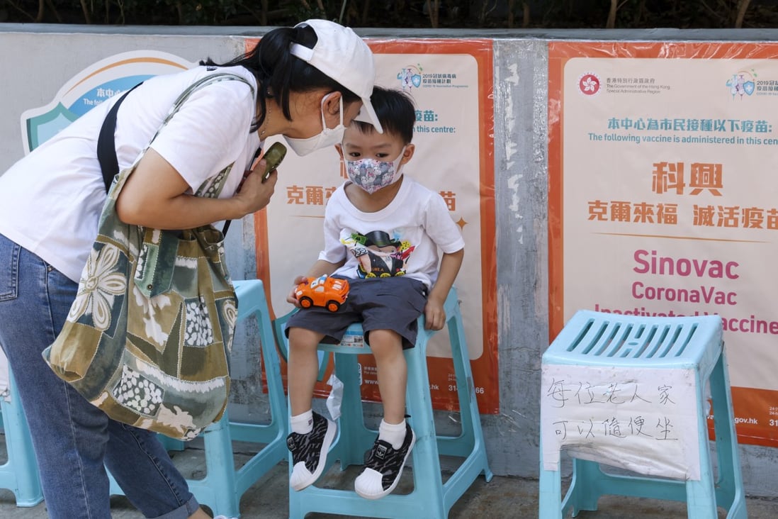 The Hong Kong government has authorised the Sinovac jab for children as young as six months. Photo: Edmond So