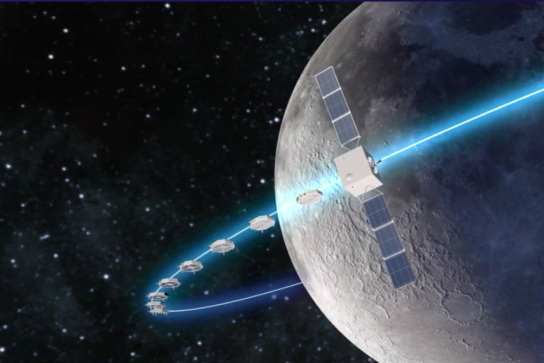 China’s Hongmeng project plans to send an array of microsatellites to the moon’s orbit to look into the universe’s  past. Image: Chinese Academy of Sciences