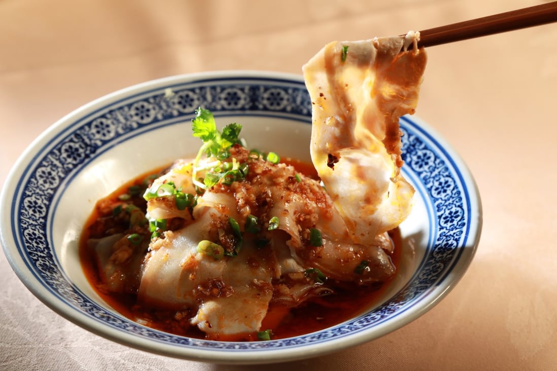 Pork slices with garlic sauce at Sijie Sichuan restaurant in Causeway Bay. Chinese-American Elizabeth Zhang loves to eat spicy food in Hong Kong. Photo: May Tse