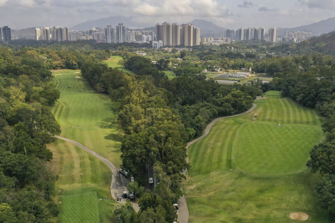 An aerial view of the Hong Kong Golf Club in Fanling. Photo: Winson Wong