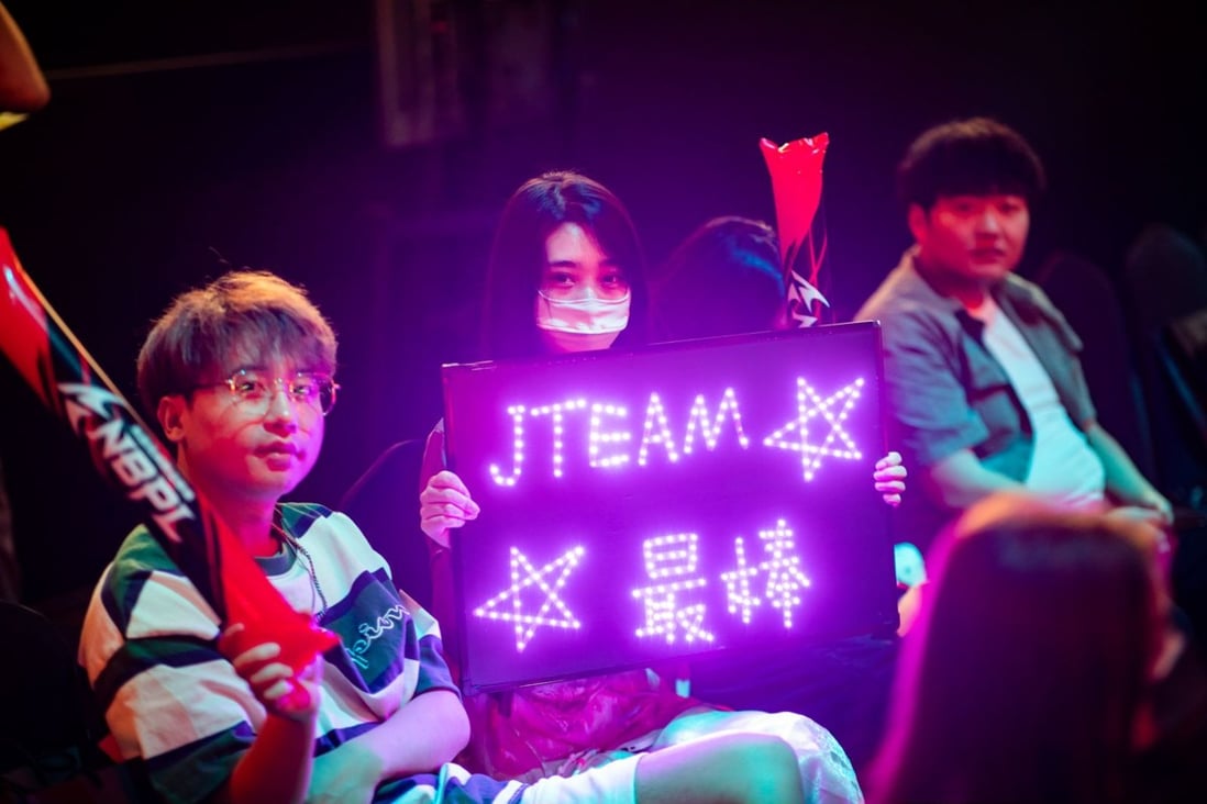 Strict Covid-19 control measures in China have made it a challenge for esports tournament organisers to hold live events where fans can cheer their favourite teams. Photo: SCMP