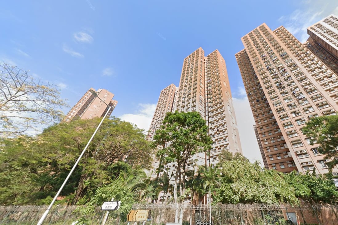 Residents of Siu Hong Court off Tsing Lun Road in Tuen  Mun were evacuated after a fire broke out in an elderly couple’s flat. Photo: Google
