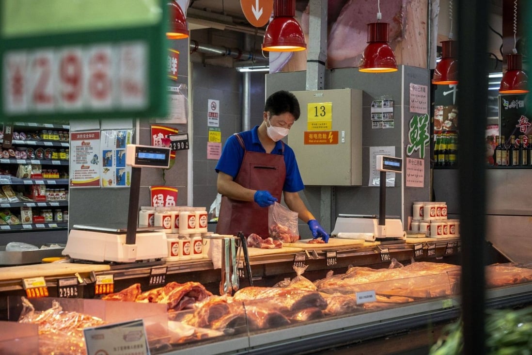 China’s consumer price (CPI) index rose by 2.7 per cent in July from a year earlier, up from a rise of 2.5 per cent in June. Photo: Bloomberg
