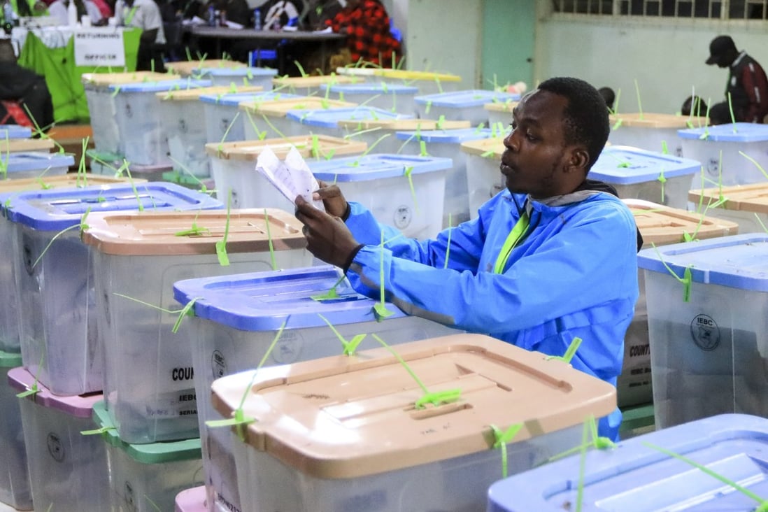 Kenyan media tallies of ballots from Tuesday’s presidential elections showed differing provisional counts, with the electoral authority yet to announce any official results. Photo: EPA-EFE